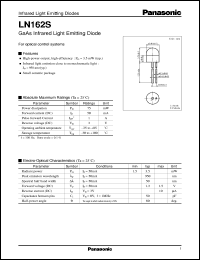 datasheet for LN162S by Panasonic - Semiconductor Company of Matsushita Electronics Corporation