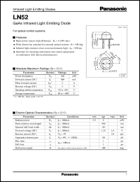 datasheet for LN52 by Panasonic - Semiconductor Company of Matsushita Electronics Corporation