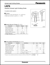 datasheet for LN78 by Panasonic - Semiconductor Company of Matsushita Electronics Corporation