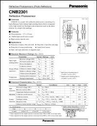 datasheet for CNB2301 by Panasonic - Semiconductor Company of Matsushita Electronics Corporation