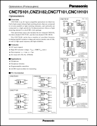 datasheet for CNC1H101 by Panasonic - Semiconductor Company of Matsushita Electronics Corporation