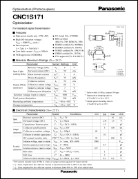 datasheet for CNC1S171 by Panasonic - Semiconductor Company of Matsushita Electronics Corporation