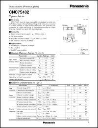 datasheet for CNC7S102 by Panasonic - Semiconductor Company of Matsushita Electronics Corporation