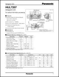 datasheet for HUL7207 by Panasonic - Semiconductor Company of Matsushita Electronics Corporation
