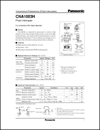 datasheet for CNA1003H by Panasonic - Semiconductor Company of Matsushita Electronics Corporation