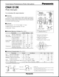 datasheet for CNA1312K by Panasonic - Semiconductor Company of Matsushita Electronics Corporation
