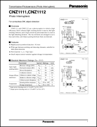 datasheet for CNZ1111 by Panasonic - Semiconductor Company of Matsushita Electronics Corporation