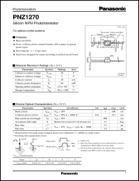 datasheet for PNZ1270 by Panasonic - Semiconductor Company of Matsushita Electronics Corporation