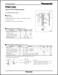 datasheet for PNZ150L by Panasonic - Semiconductor Company of Matsushita Electronics Corporation