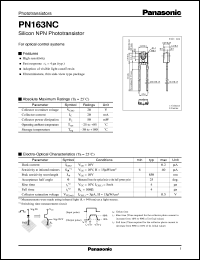 datasheet for PNZ163NC by Panasonic - Semiconductor Company of Matsushita Electronics Corporation