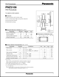datasheet for PNZ3108 by Panasonic - Semiconductor Company of Matsushita Electronics Corporation