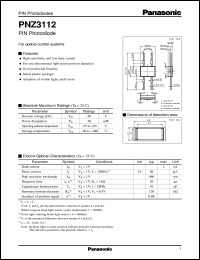 datasheet for PNZ3112 by Panasonic - Semiconductor Company of Matsushita Electronics Corporation