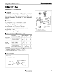 datasheet for CNZ1414A by Panasonic - Semiconductor Company of Matsushita Electronics Corporation