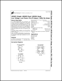 datasheet for LMV822MM by 