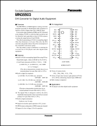 datasheet for MN35503 by Panasonic - Semiconductor Company of Matsushita Electronics Corporation