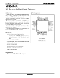 datasheet for MN6474A by Panasonic - Semiconductor Company of Matsushita Electronics Corporation