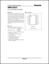datasheet for MN6153UC by Panasonic - Semiconductor Company of Matsushita Electronics Corporation