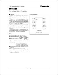 datasheet for MN6155 by Panasonic - Semiconductor Company of Matsushita Electronics Corporation