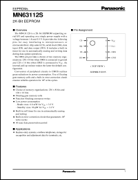 datasheet for MN63112S by Panasonic - Semiconductor Company of Matsushita Electronics Corporation