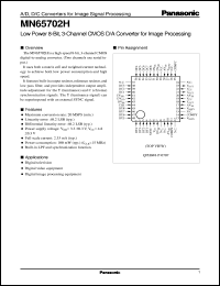 datasheet for MN65702H by Panasonic - Semiconductor Company of Matsushita Electronics Corporation