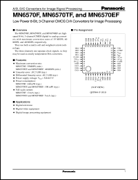 datasheet for MN6570F by Panasonic - Semiconductor Company of Matsushita Electronics Corporation