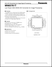 datasheet for MN65761T by Panasonic - Semiconductor Company of Matsushita Electronics Corporation