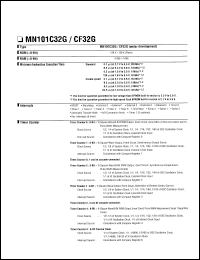 datasheet for MN101C32G by Panasonic - Semiconductor Company of Matsushita Electronics Corporation