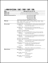 datasheet for MN101C28A by Panasonic - Semiconductor Company of Matsushita Electronics Corporation
