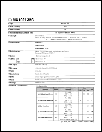 datasheet for MN102L35G by Panasonic - Semiconductor Company of Matsushita Electronics Corporation