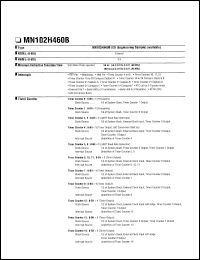 datasheet for MN102H460B by Panasonic - Semiconductor Company of Matsushita Electronics Corporation