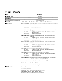 datasheet for MN103002A by Panasonic - Semiconductor Company of Matsushita Electronics Corporation