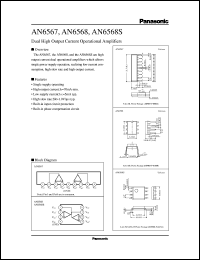 datasheet for AN6568S by Panasonic - Semiconductor Company of Matsushita Electronics Corporation