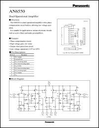 datasheet for AN6550 by Panasonic - Semiconductor Company of Matsushita Electronics Corporation
