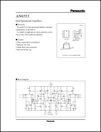 datasheet for AN6553 by Panasonic - Semiconductor Company of Matsushita Electronics Corporation