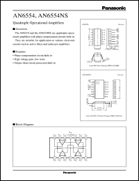 datasheet for AN6554NS by Panasonic - Semiconductor Company of Matsushita Electronics Corporation