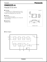 datasheet for DN8522S-A by Panasonic - Semiconductor Company of Matsushita Electronics Corporation