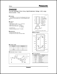 datasheet for DN8690 by Panasonic - Semiconductor Company of Matsushita Electronics Corporation