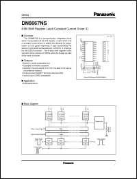 datasheet for DN8667NS by Panasonic - Semiconductor Company of Matsushita Electronics Corporation