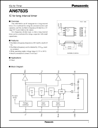 datasheet for AN6783S by Panasonic - Semiconductor Company of Matsushita Electronics Corporation