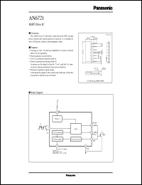 datasheet for AN6721 by Panasonic - Semiconductor Company of Matsushita Electronics Corporation