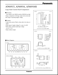 datasheet for AN6916S by Panasonic - Semiconductor Company of Matsushita Electronics Corporation