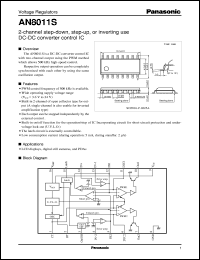datasheet for AN8011S by Panasonic - Semiconductor Company of Matsushita Electronics Corporation