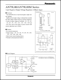 datasheet for AN79L05M by Panasonic - Semiconductor Company of Matsushita Electronics Corporation