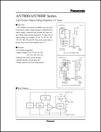 datasheet for AN7805F by Panasonic - Semiconductor Company of Matsushita Electronics Corporation