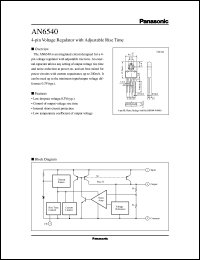 datasheet for AN6540 by Panasonic - Semiconductor Company of Matsushita Electronics Corporation