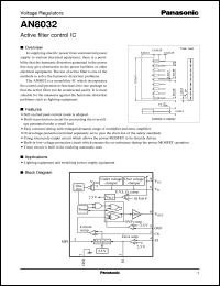 datasheet for AN8032 by Panasonic - Semiconductor Company of Matsushita Electronics Corporation