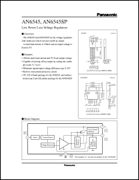 datasheet for AN6545SP by Panasonic - Semiconductor Company of Matsushita Electronics Corporation