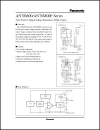 datasheet for AN78M10F by Panasonic - Semiconductor Company of Matsushita Electronics Corporation