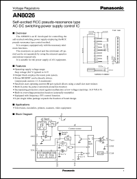 datasheet for AN8026 by Panasonic - Semiconductor Company of Matsushita Electronics Corporation
