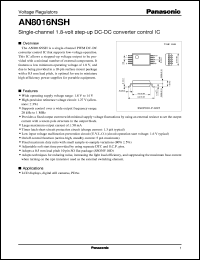 datasheet for AN8016NSH by Panasonic - Semiconductor Company of Matsushita Electronics Corporation